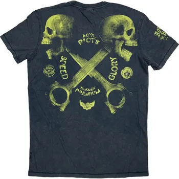 Pánské tričko Tričko YAKUZA PREMIUM 3713 Barva: černo-modrá, Velikost: XL