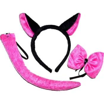 Karnevalová maska wiky Maska set 3 ks - kočka 302995