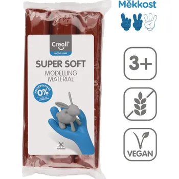 Modelovací hmota Creall Modelovací hmota Creall Super soft - 500 g / hnědá 578776