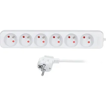 Stojací lampa Prodlužovací přívody - 6 zásuvek / 3 m 32063