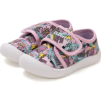 Dívčí tenisky DDstep Barefoot plátěné tenisky D.D.step C100-51718 Pink Velikost: 31