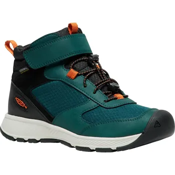 Dětská treková obuv Boty KEEN SKUA MID WP YOUTH ponderosa pine/gold flame Velikost: 32/33