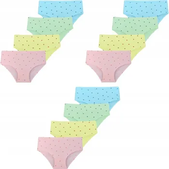 Kalhotky 12 x KALHOTKY Dámské kalhotky 100% bavlna Moraj 4XL
