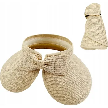 Sluneční brýle Kšiltovka bežová dámská sluneční slaměná LETNÍ PLÁŽOVÁ