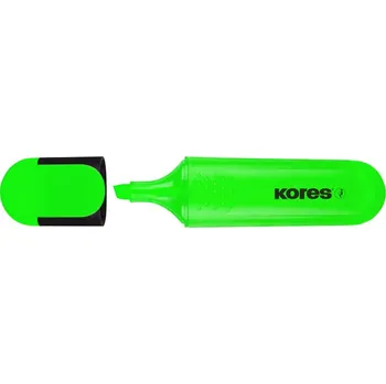 Kancelářské potřeby Kores Zvýrazňovač Kores Bright Liner / zelená 35049