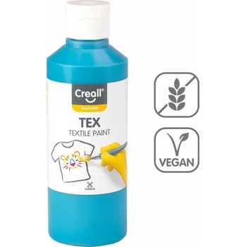 Speciální výtvarná barva Creall Textilní barva Creall Tex - 250 ml / tyrkysová 544849