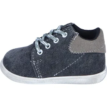 Capáčky Jonap kožené capáčky KID šedá jeans Velikost: 18