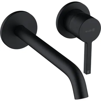 Vodovodní baterie Kludi Umyvadlová baterie pod omítku, 2-otvorová instalace, matná černá - 202453915