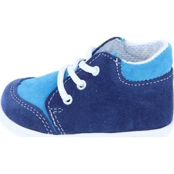 Kojenecké oblečení Jonap kožené capáčky 008 S modrá 2 Velikost: 24