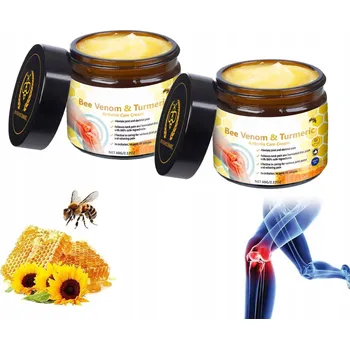 Bylinná léčivá mast 2 KS Včelí Jed Kurkuma Léčivý Krém Klouby Včelí Jed Kurkuma