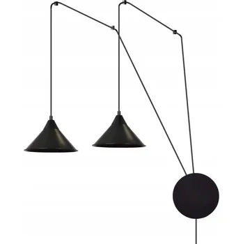 Závěsné svítidlo Emibig ABRAMO 2 ČERNÉ 2-bodové světlo E27