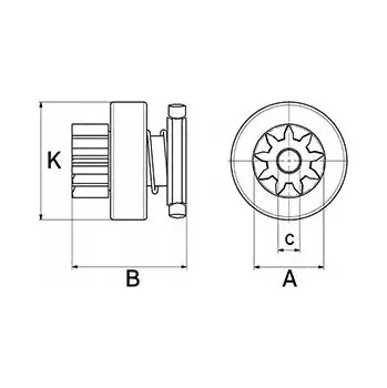 Startér Jednosměrná spojka, startér HC-Cargo F 032 230 336