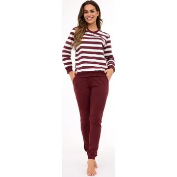 Dámské noční prádlo Dámské pyžamo Cornette 635/468 Molly 3 vel. XL (42) kapsy pruhy bavlna