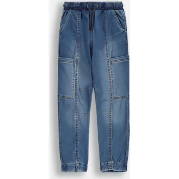 Chlapecké oblečení Chlapecké džínové kalhoty modré, jogger střih, velikost 116 Coccodrillo WC5