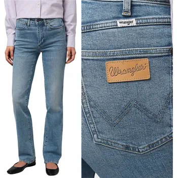 Dámské džíny Wrangler STRAIGHT Indigo Valley dámské rovné džíny W32 L30