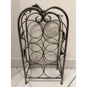 Stojan na víno Kovový stojan na víno S listy - 6 láhví