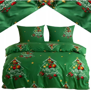 Povlečení POVLEČENÍ VÁNOČNÍ 200x220 BAVLNA VÁNOČNÍ SVÁTKY VÁNOCE
