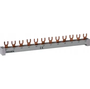 Jistič PROPOJOVACÍ LIŠTA VIDLICOVÁ 3-FÁZOVÁ 54 MODULŮ 3P 80A 16mm2 1m NOARK 101449