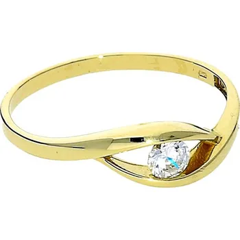 Módní doplněk Goldstore Zlatý jednoduchý prsten Velikost: 58, Váha: 1.57 g