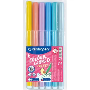 centropen Popisovače Centropen PASTEL 7550/6 - sada 6 ks 131463