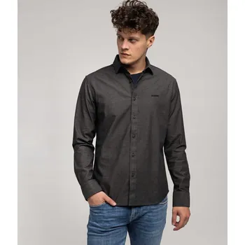 Pánská košile LEE COOPER Pánská košile Slim LIAM DOBBY GREY M