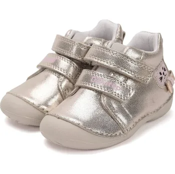 Dívčí polobotky DDstep Kožené boty D.D.step S015-52412B Champagne Velikost: 20