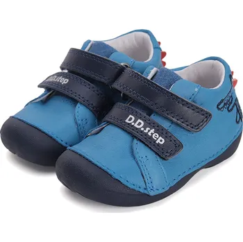 Dívčí polobotky DDstep Kožené boty D.D.step S015-51832B Calypso Sky Velikost: 22
