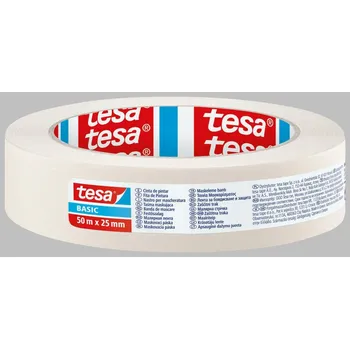 Lepicí páska TESA Lepicí páska krepová Tesa bílá - 25 mm x 50 mm 562915