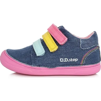 Dívčí obuv DDstep Plátěné tenisky D.D.step C078-311A Royal Blue Velikost: 32
