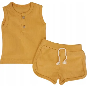 Kojenecká souprava Souprava 74 tričko bez rukávů kraťasy 6 m léto