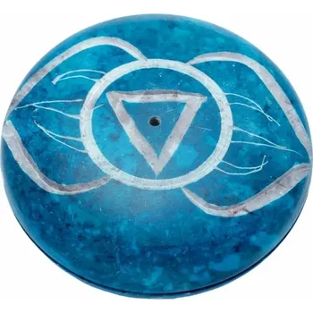 Vonná tyčinka Awm Stojan na vonné tyčinky Čakrové Oblázky 6 cm - Čakra: 6 (třetí oko)