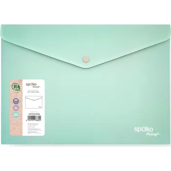 Spoko Spisové desky s drukem Spoko ReLeaf Soft touch - A5 / mentolofá 502491