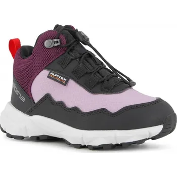 Dívčí obuv Alpina dětské trekingové outdoor boty Breeze jr mid prunk/pink lav Velikost: 25
