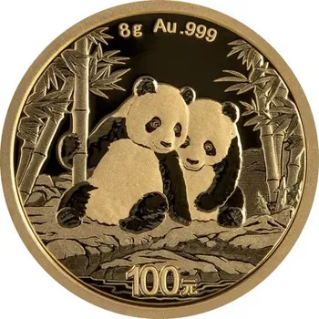 Zlatá mince 8 g China Panda 2026