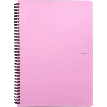Pastelini Blok kroužkový PASTELINi - A5 / linka / růžová 99971