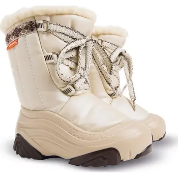 Dívčí obuv Dětské sněhule Demar JOY b smetanová Velikost: 28/29