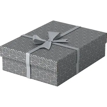 Archivační box ESSELTE Krabice úložná Esselte - M / šedá / 360 x 265 x 100 mm / 3 ks 179213