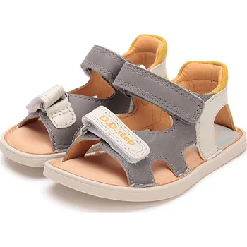 Chlapecká obuv DDstep Kožené Barefoot sandálky D.D.step G076-51334A Dark Grey Velikost: 23
