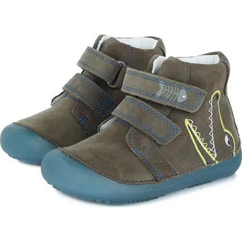 Chlapecká obuv DDstep Kožené barefoot boty D.D.step A063-220A Grey Velikost: 31
