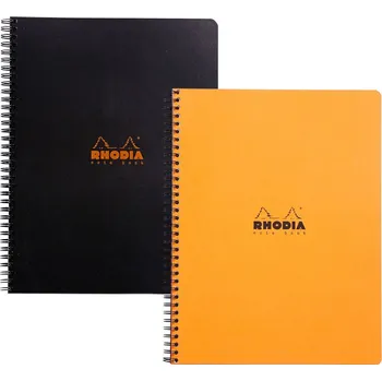 Blok Blok kroužkový Clairefontaine Rhodia A4+ - linka / 80 listů / mix barev 555974