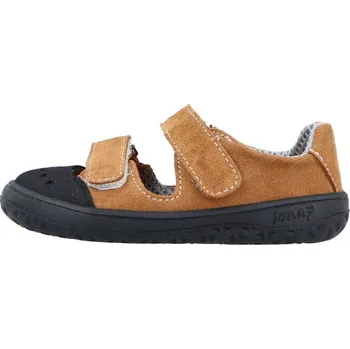 Dívčí sandály Jonap barefoot kožené sandálky Fella skořicová Velikost: 30