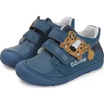 DDstep Kožené barefoot boty D.D.step S073-41369 Bermuda Blue Velikost: 20