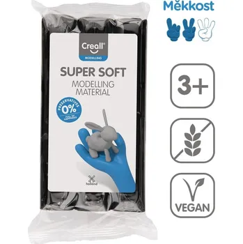 Modelovací hmota Creall Modelovací hmota Creall Super soft - 500 g / černá 578775