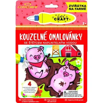 omalovánky Concorde Omalovánky kouzelné CONCORDE - Zvířátka na farmě 259846