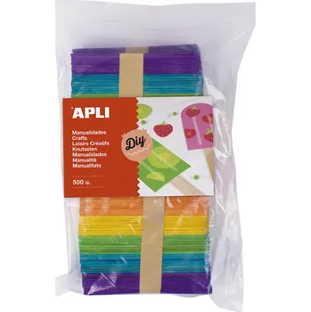 Nanuková dřívka APLI Jumbo / mix barev / 500 ks 144159