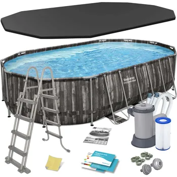 Bazén Zahradní bazén s rámem 610 x 366 x 122 cm 12v1 Bestway 5611R