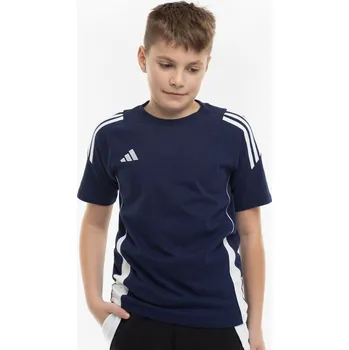Chlapecké oblečení DĚTSKÉ TRIČKO ADIDAS TIRO 24 SWEAT TEE TMAVĚ MODRÉ IR9357 vel. 164 cm