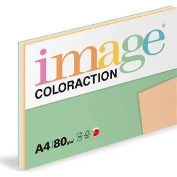 Papír pro tiskárny Xerografický papír BAREVNÝ - set 5 x 20 listů pastelové barvy / mix 5barev 67861