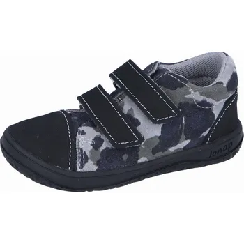 Dívčí polobotky Jonap barefoot boty B16SV černá maskáč Velikost: 23