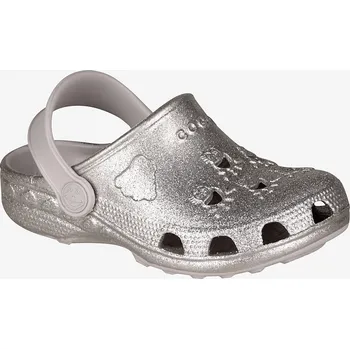 Dívčí sandály Sandálky Coqui Little Frog Khaki grey glitter Velikost: 20/21